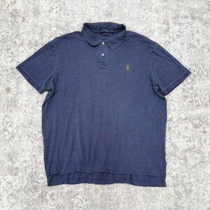 Polo Ralph Lauren shirt pima soft touch blue collared tshirt